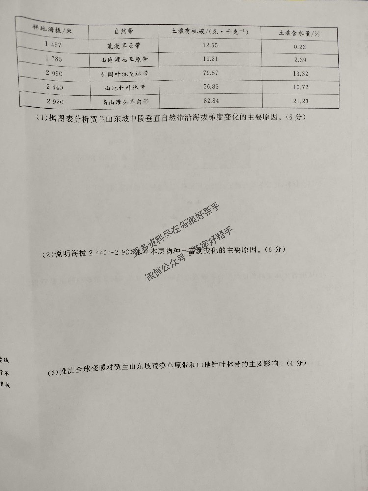 2025年政治L2试卷衡中同卷信息卷答案