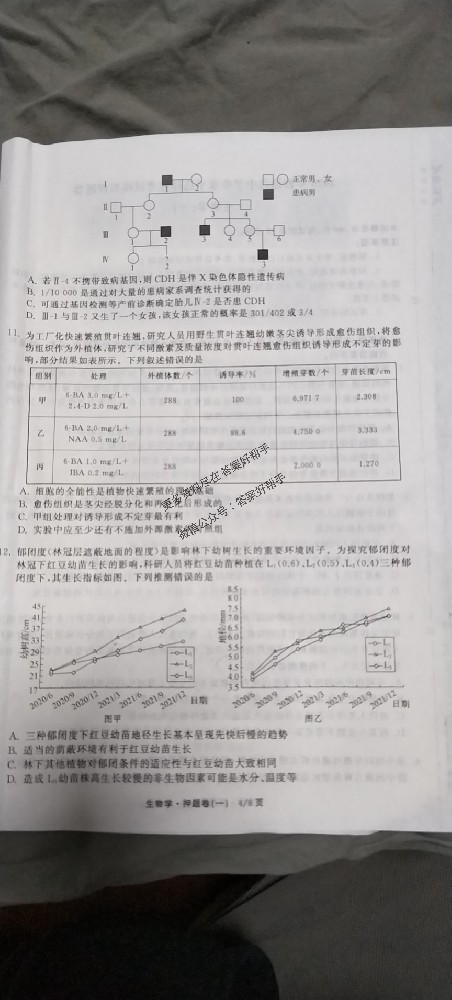 衡中同卷信息卷2025年地理AH6试卷答案